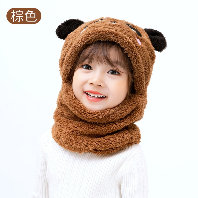 Gorro infantil, com figuras animadas