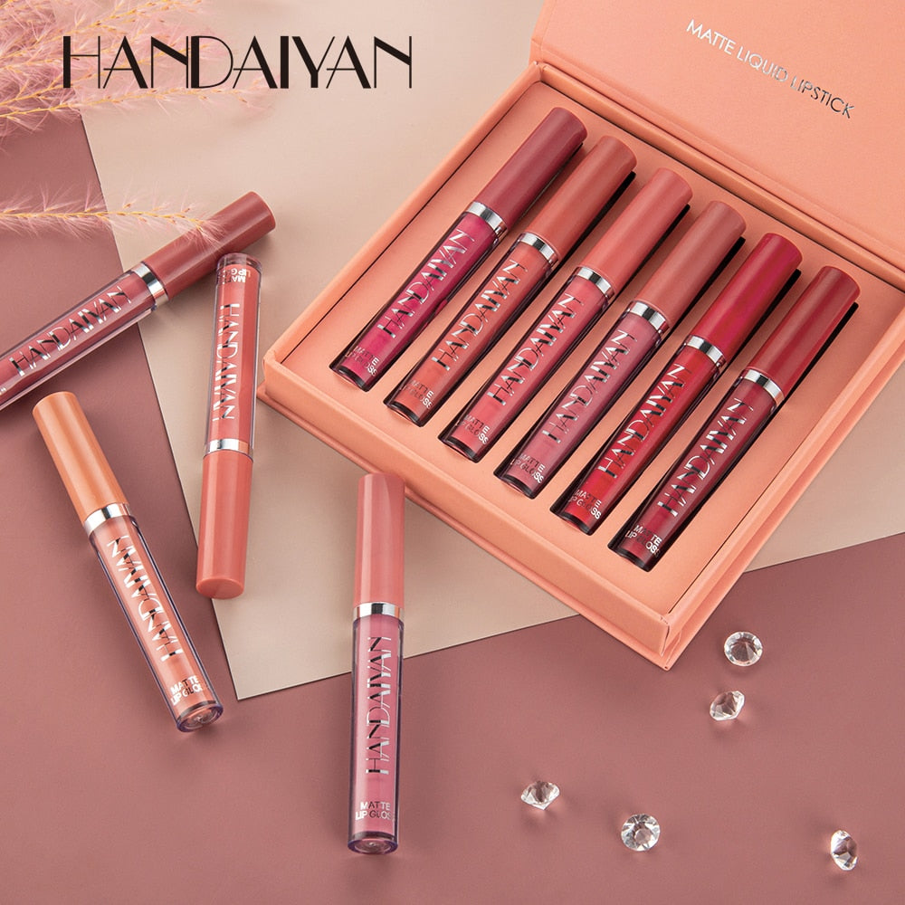 Handaiyan - 6 Batons Matte - Hidratação Profissional – casamundomix
